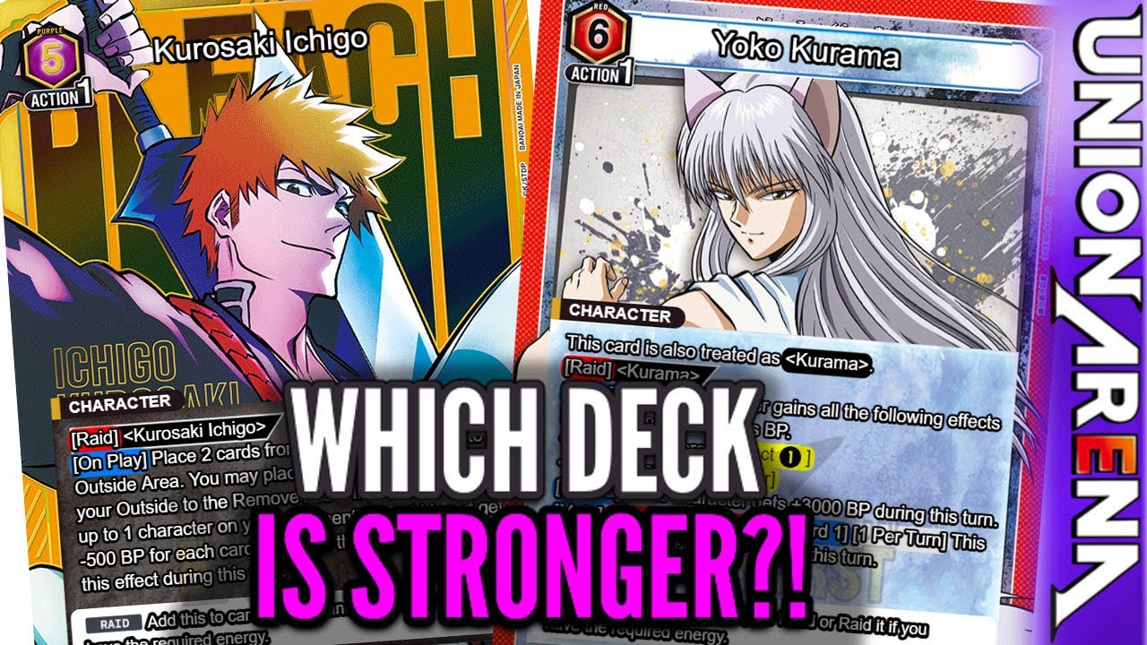 Сможет ли Ичиго ПОБЕДИТЬ Йоко Кураму?! | Bleach против Yu Yu Hakusho | Геймплей Union Arena TCG