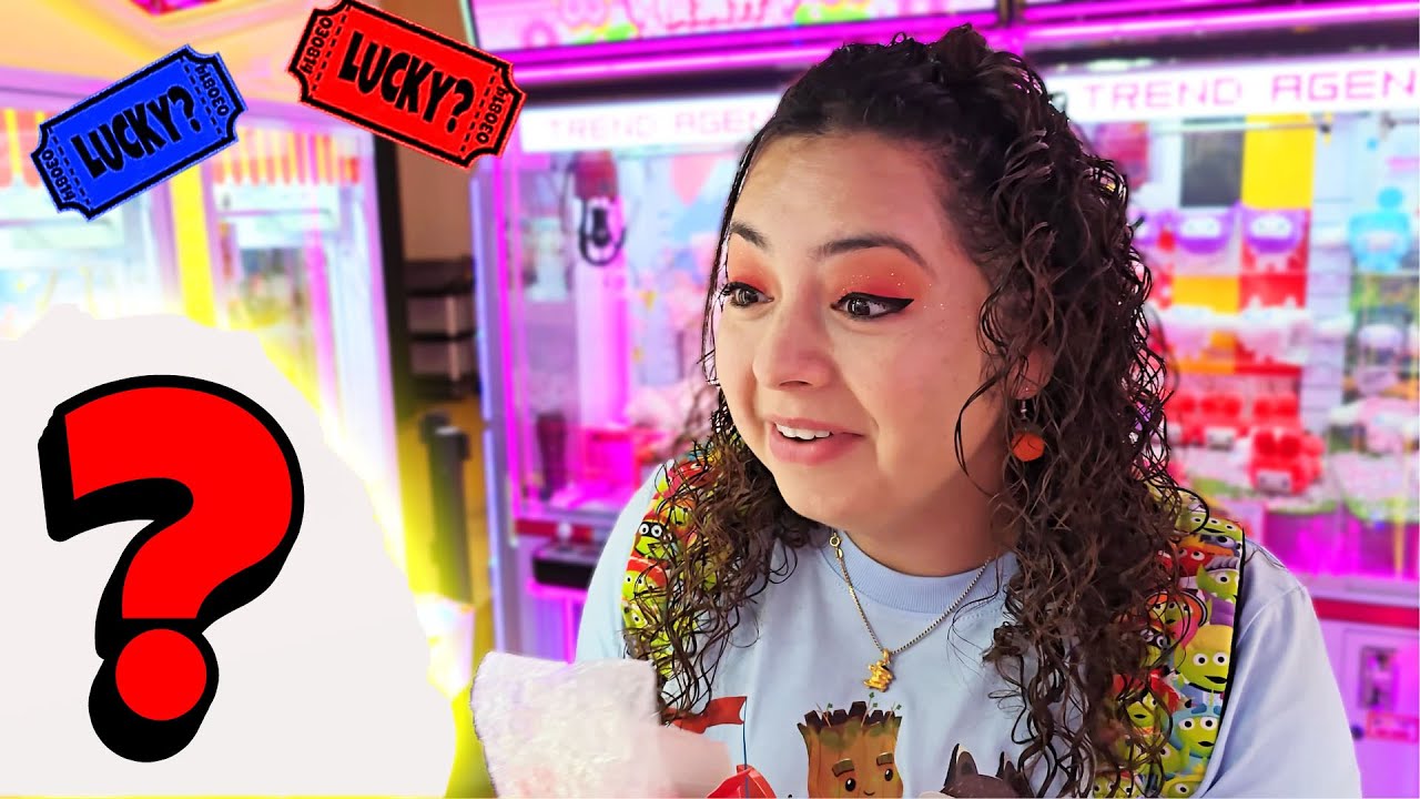 $50 Sanrio Kuji Claw machine! She loved the Wins!