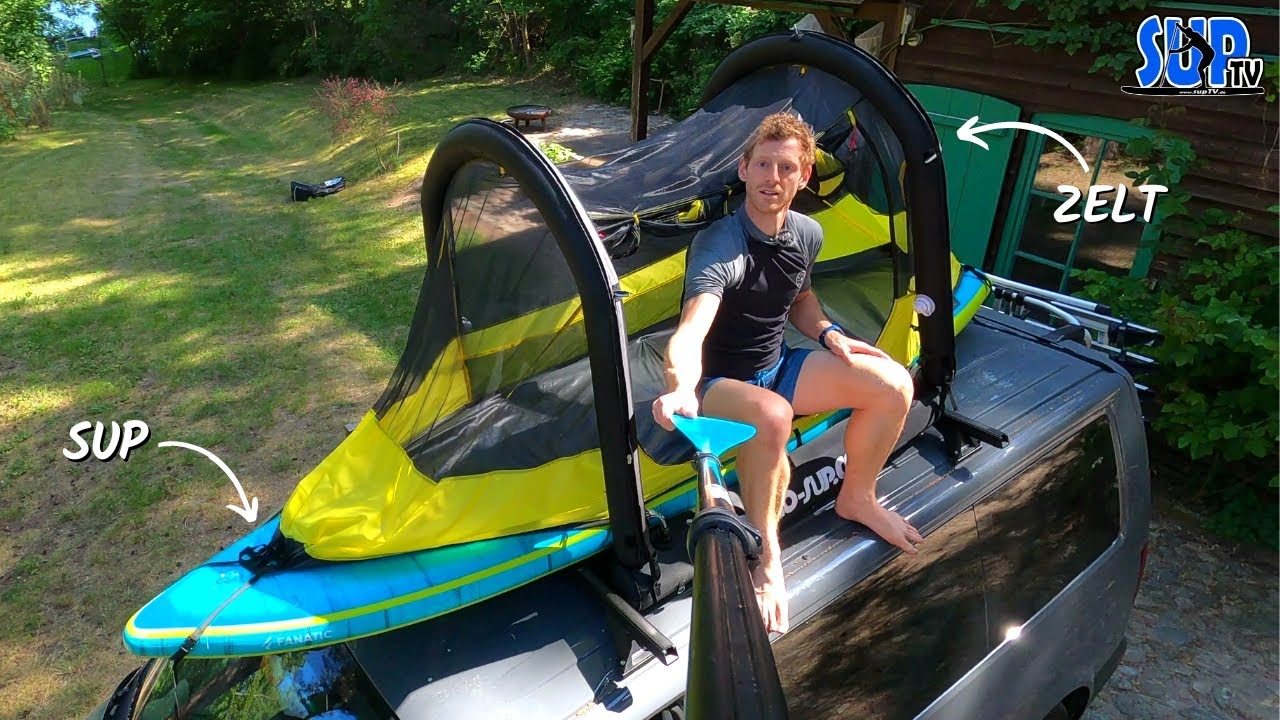 BAJAO Cabin (SUP-Zelt) im Test: Ein Zelt zum Schlafen AUF dem SUP-Board direkt AUF auf dem Wasser ⛺