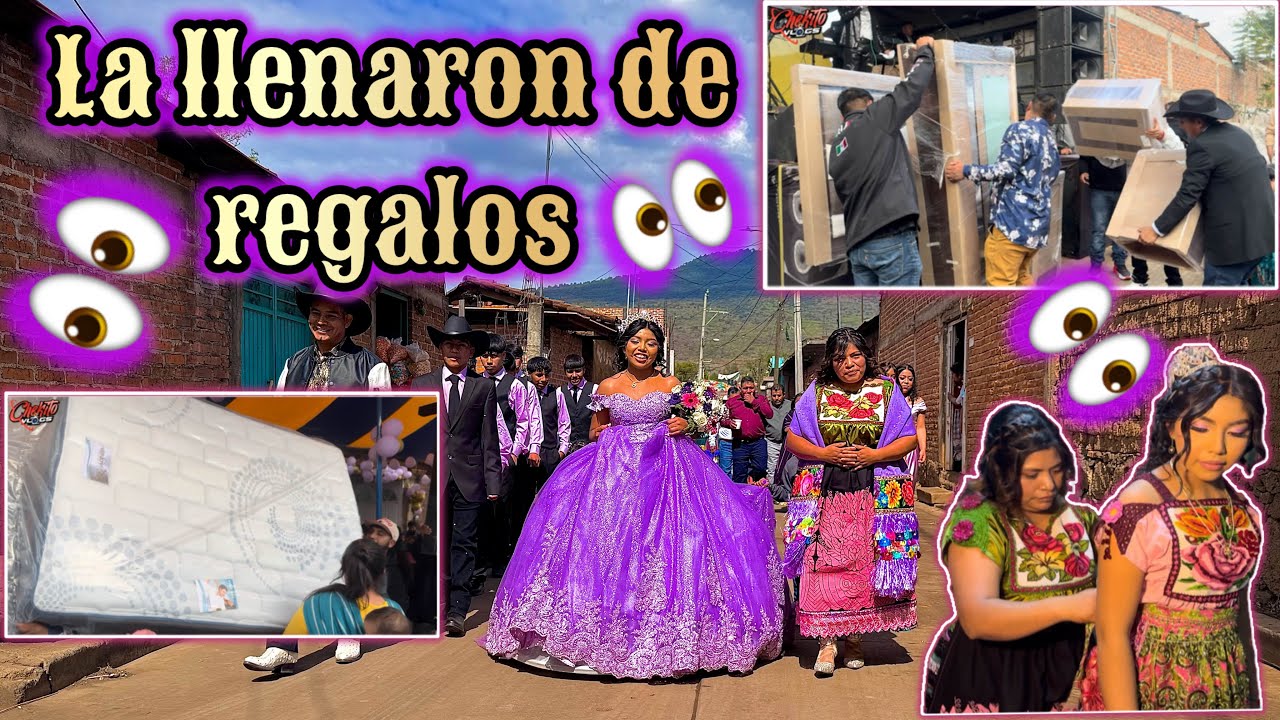 FIESTA DE XV AÑOS DONDE TODOS HICIERON FILA PARA ENTREGAR UN OBSEQUIO, ASI VIVIO SUS XV AÑOS🥰😍👸👑