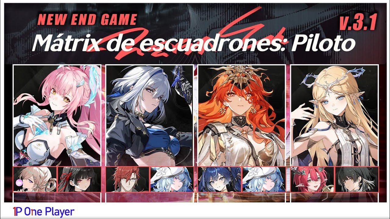 MÁTRIX DE ESCUADRONES: PILOTO 3.1 / Aemeath - Galbrena - Augusta - Cartethyia / Wuthering Waves