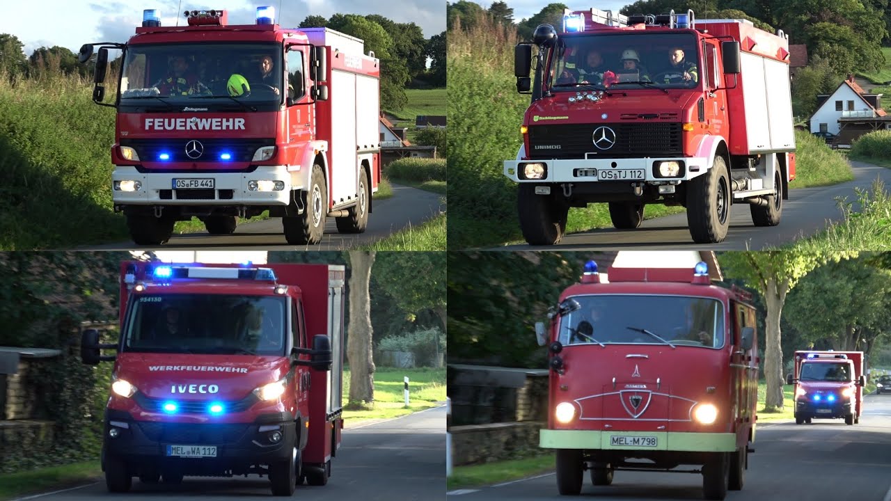 [Werkfeuerwehr + Sirenenalarm] Waldbrand droht auf Sternwarte überzugreifen I Feuerwehr Melle