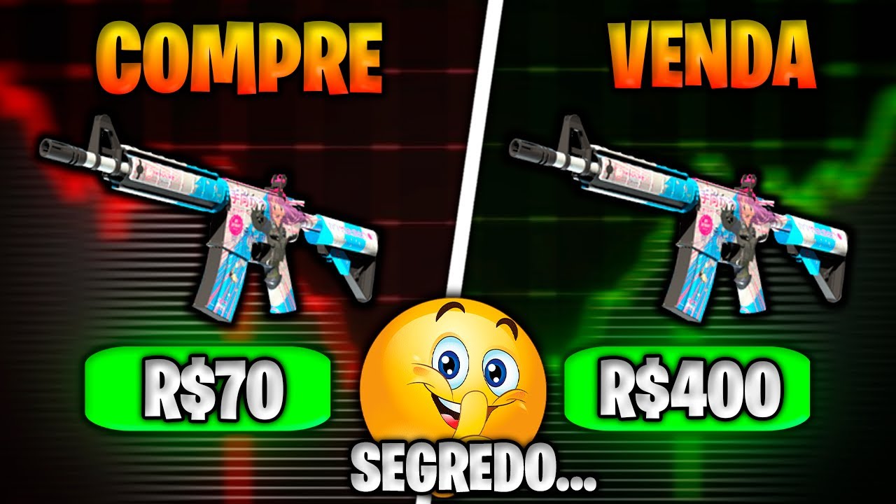 O SEGREDO PARA COMPRAR SKINS BARATAS e VENDER MUITO CARO! MOSTREI na PRATICA