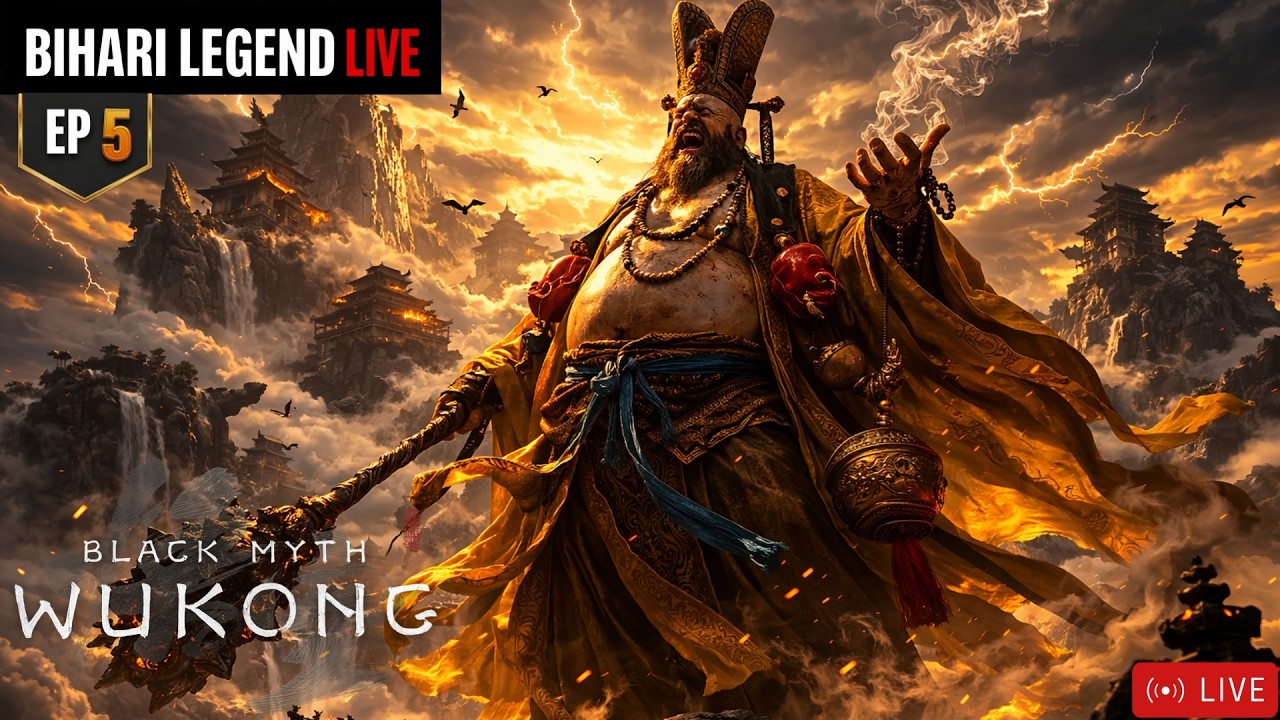 Defeating the false Buddha today!  Black Myth: Wukong Ep 5 | Bihari Legend Live