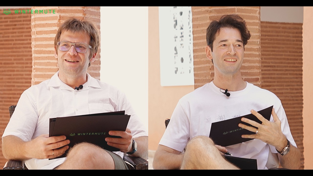 9 years of Wintermute, with our co-founders Evgeny and Yoann