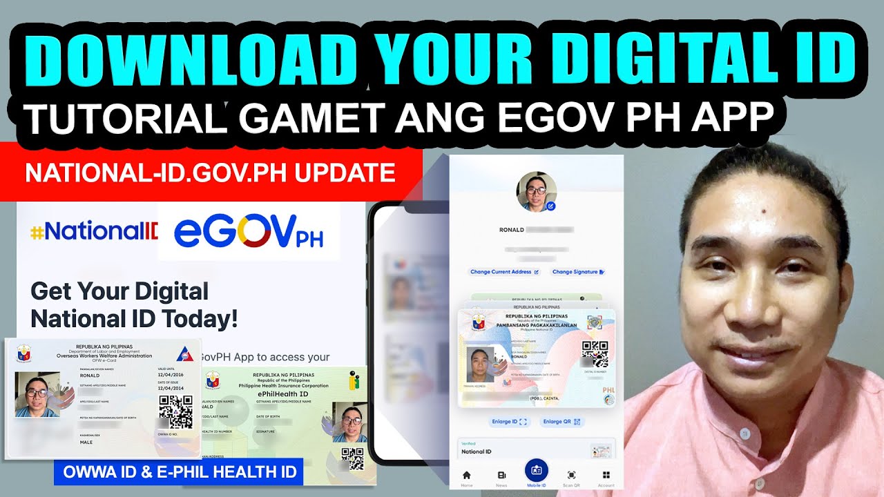 PAANO KUMUHA NG DIGITAL NATIONAL ID 2025 | EGOV PH NATIONAL ID TUTORIAL NATIONAL-ID.GOV.PH