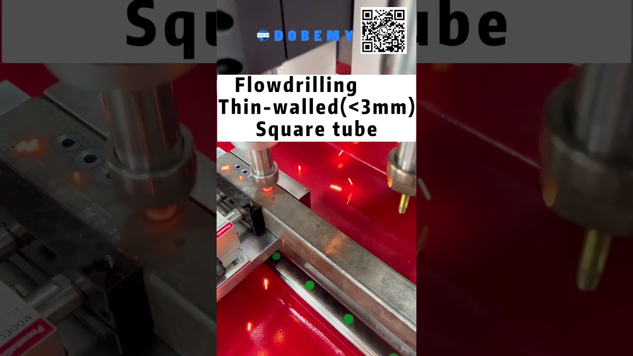 #Flowdrill for 3mm square tube with #DOBEMY #CNC machine