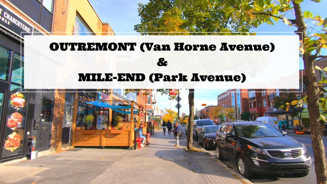 Montreal Walk in Outremont and Mile-End Neighborhoods - Canada Fall 2021