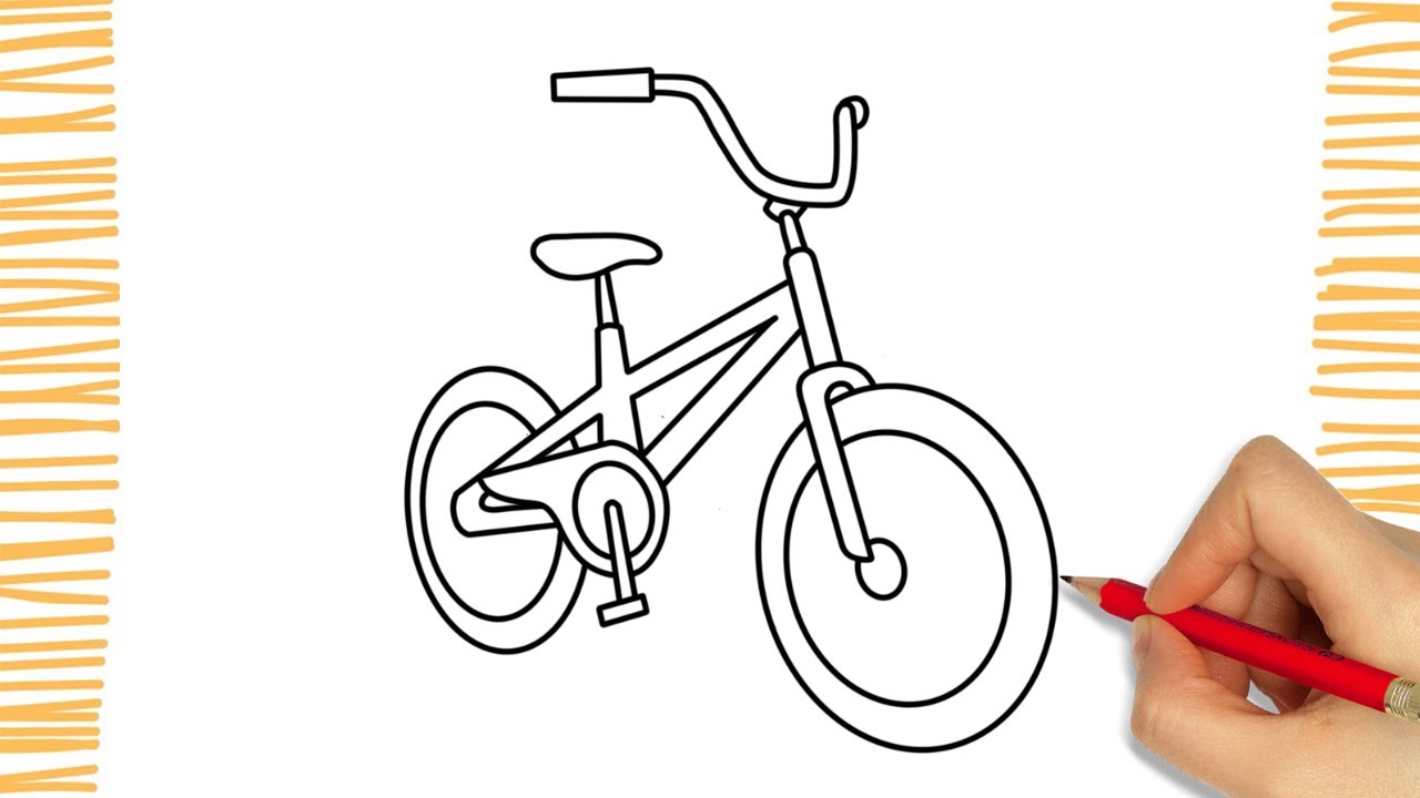 How to Draw a BMX BIKE I Easy
