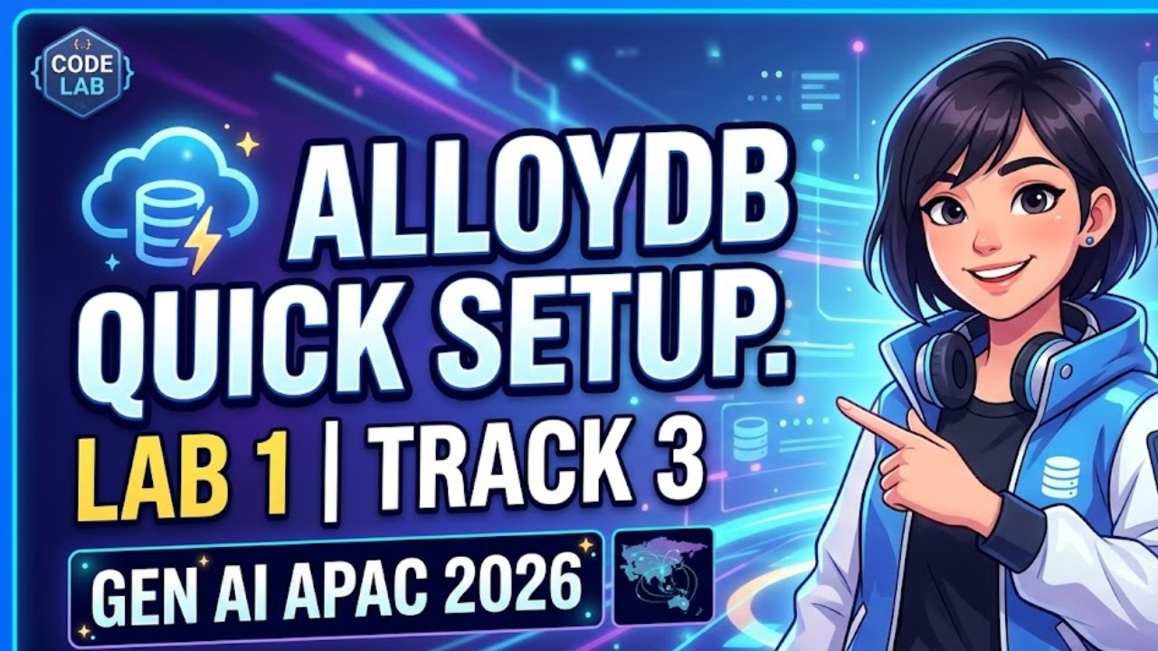 Лабораторная работа 1, трек 3: Краткое руководство по настройке AlloyDB | Gen AI APAC 2026 #genai