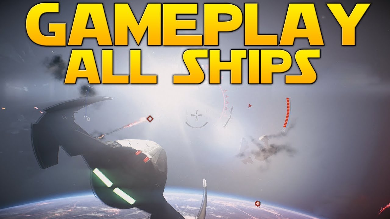STARFIGHTER ASSAULT GAMEPLAY (All 10 Ships) - Star Wars Battlefront II