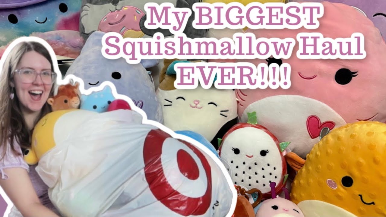 My biggest squishmallow haul EVER! Squishmallow Hunting, Mystery Bags & bumbumz haul!