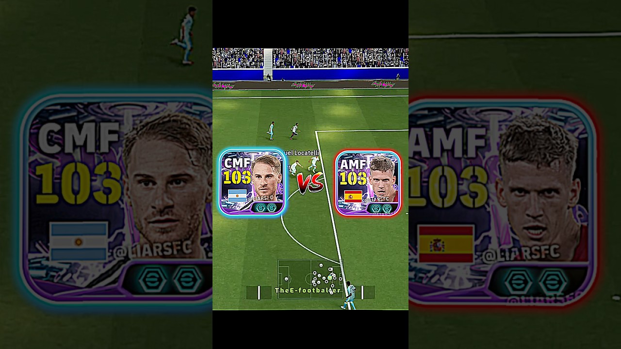 Mac Allister vs Dani Olmo | Challenge | #efootball #efootball2026 #pes #shorts