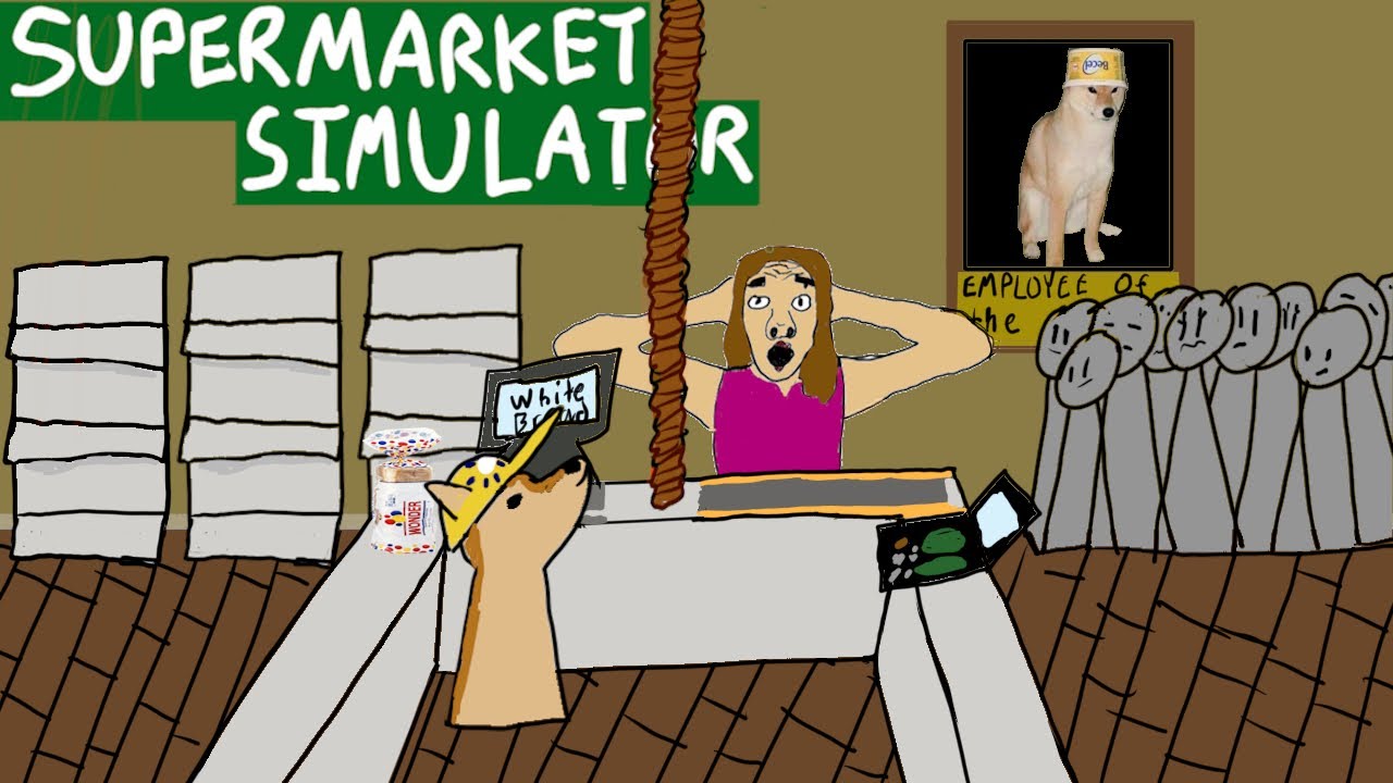 I had so much fun working a 9-5 in Supermarket Simulator