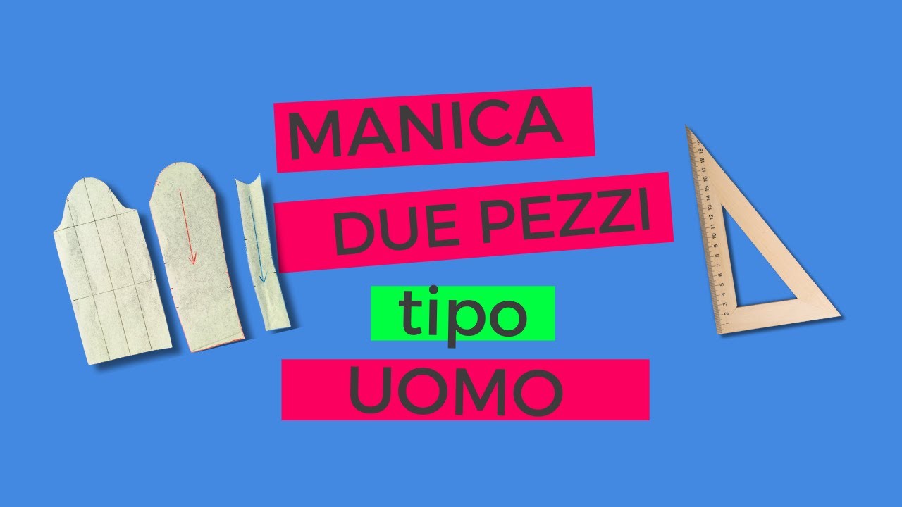 MANICA DUE PEZZI TIPO UOMO CARTAMODELLO MANICA GIACCA