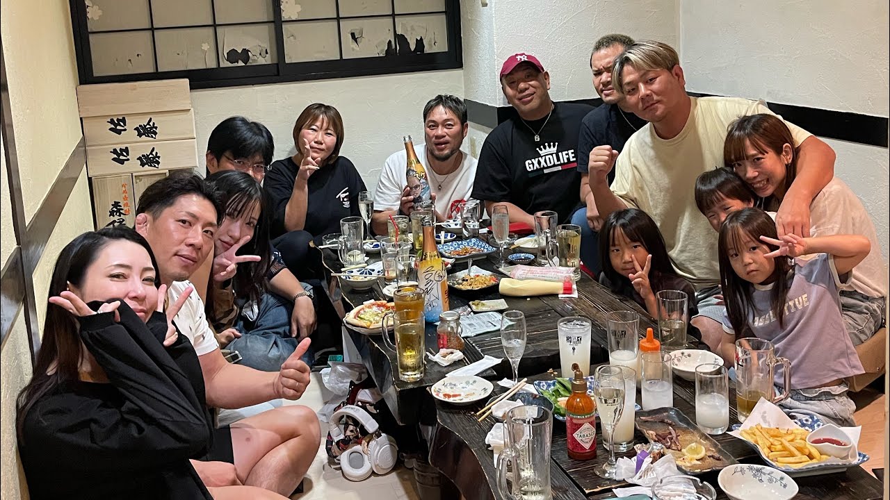 ダイスケの実家で前祝・弥栄