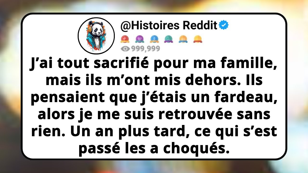 J’ai Tout Sacrifié Pour ma Famille, Mais Ils M’ont Mis Dehors. Ils Pensaient Que J’étais Un...