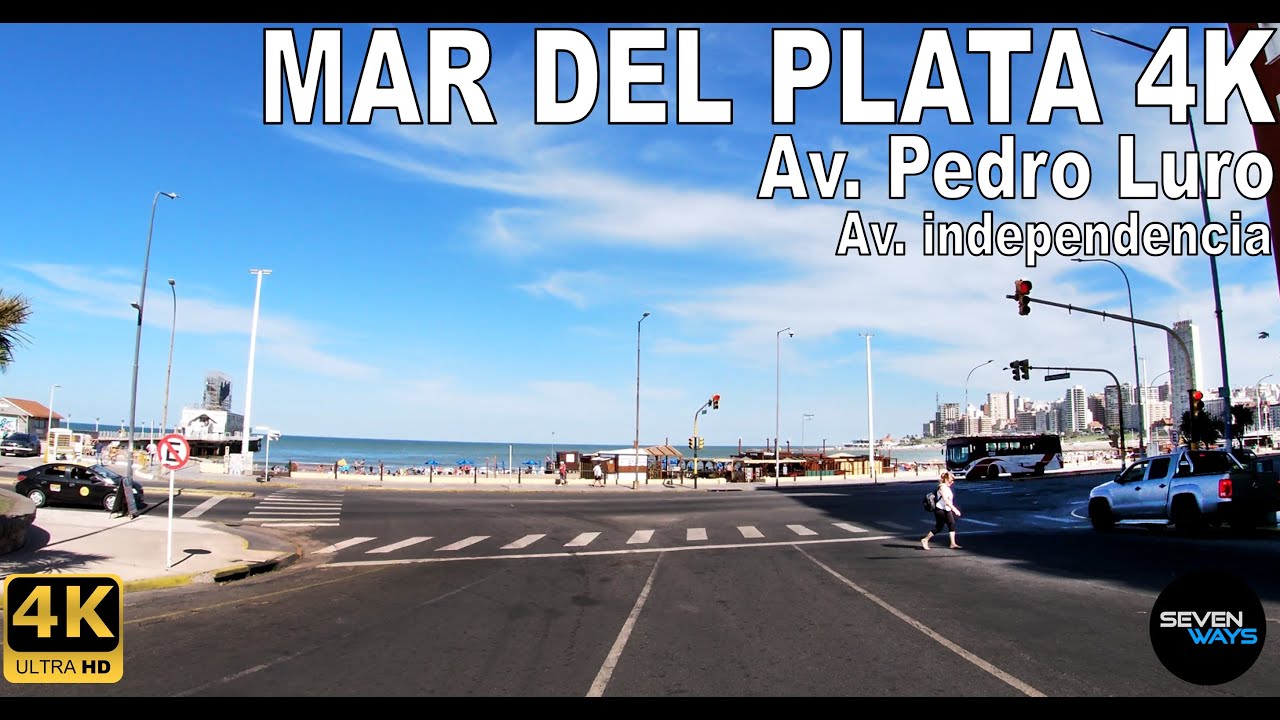 [4K] MAR DEL PLATA - CENTRO DE LA CIUDAD / AV. PEDRO LURO / AV. INDEPENDENCIA