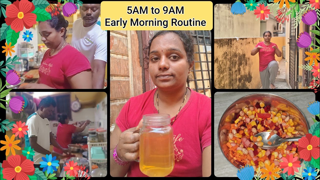 #Vlog#Early Morning 5AM TO 9AM Routine/Naa 1stday Exercise start chesanu Weightloss kosam/9010810829