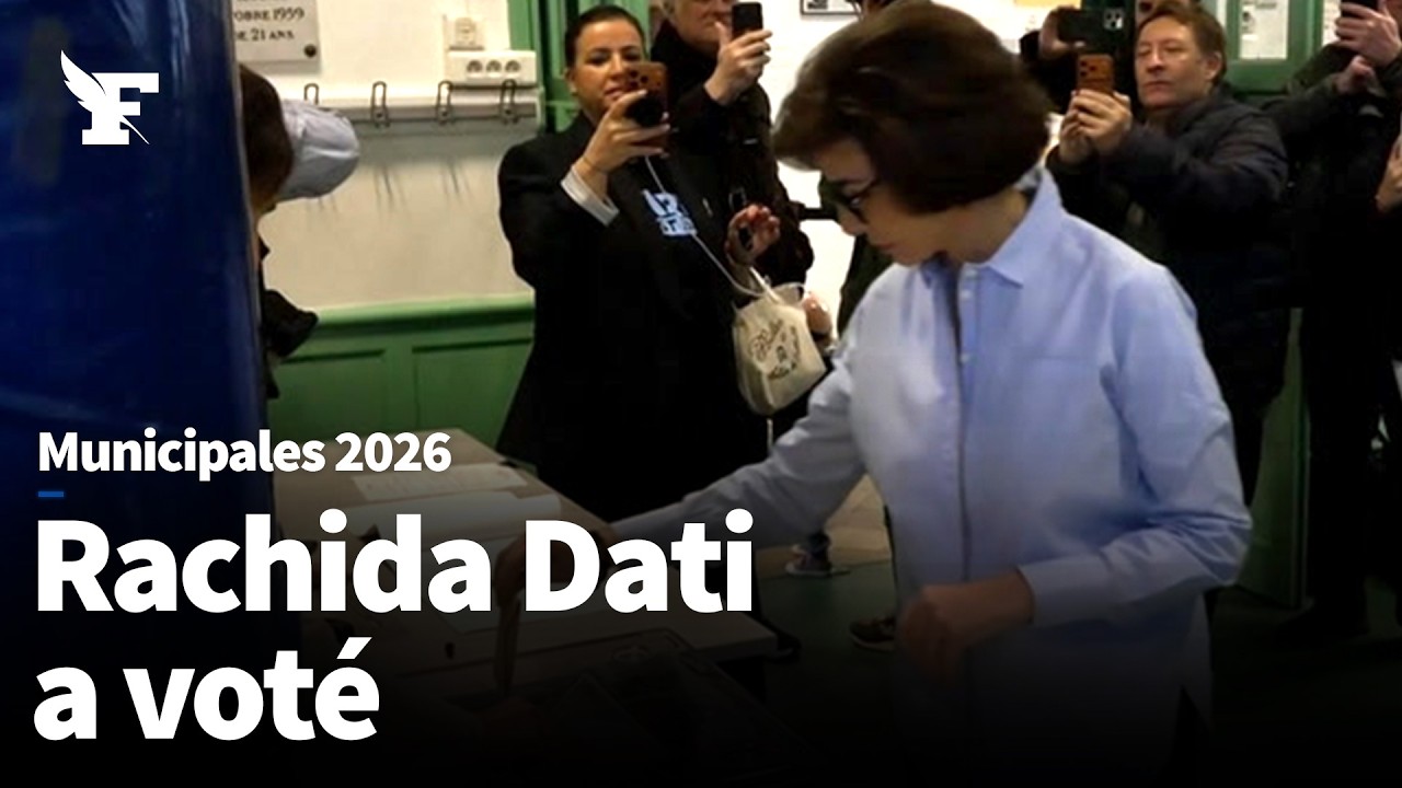 Municipales 2026: la candidate de la droite Rachida Dati vote à Paris