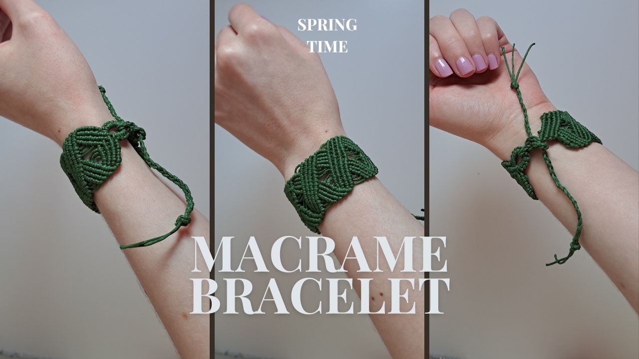Unleash Your Creativity: Craft a Stunning GREEN Macrame BRACELET!
