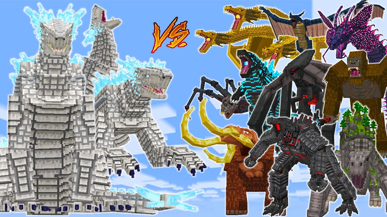 TITANUS SHIMO vs GODZILLA LEGACY OF TITAN | MINECRAFT PE BATTLE