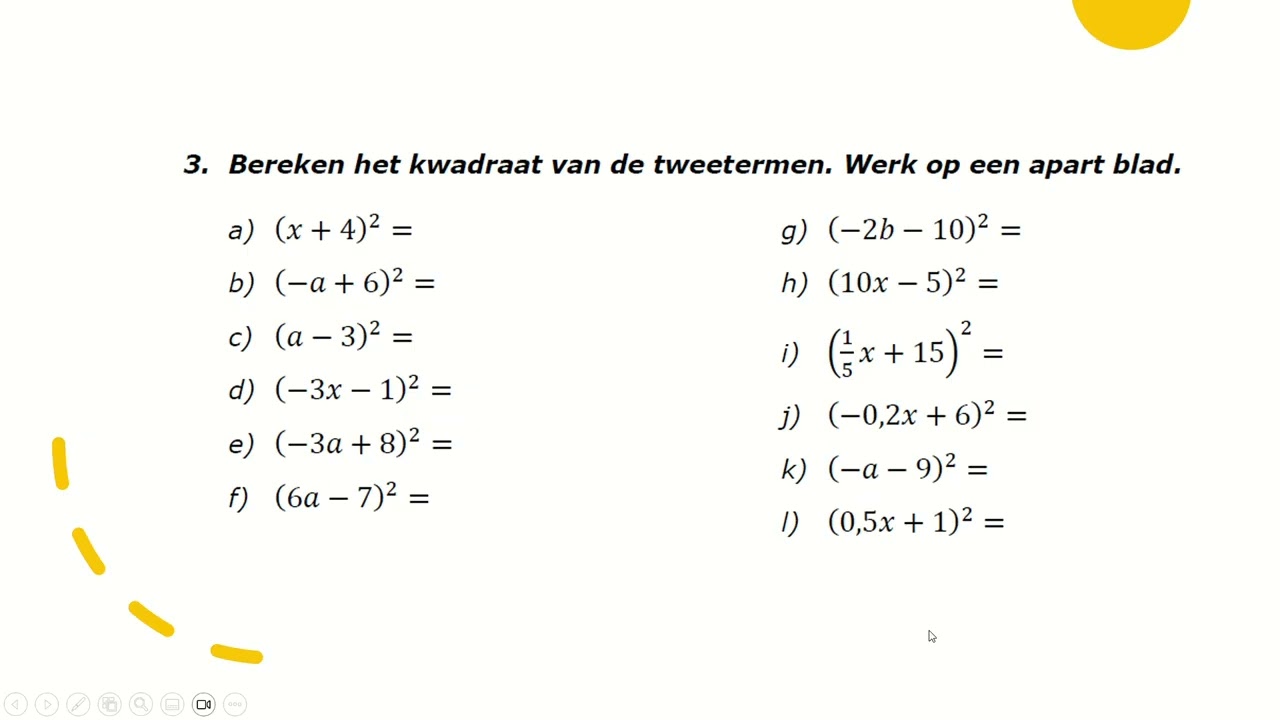 uitleg oefeningen
