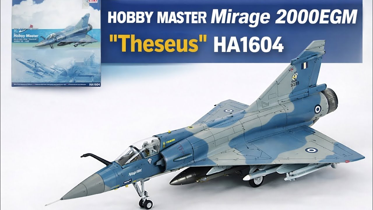 Обзор литой модели Hobby Master Mirage 2000EGM &laquo;Theseus&raquo; HA1604 | Volkel 2002 1:72