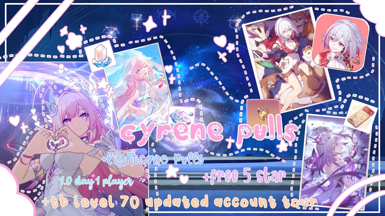 pull for cyrene with me ✧⋆𐙚₊ + free 5 star and lightcone ˚⊹꒰ᐢ. .ᐢ꒱ + updated account tour ₊˚⊹♡