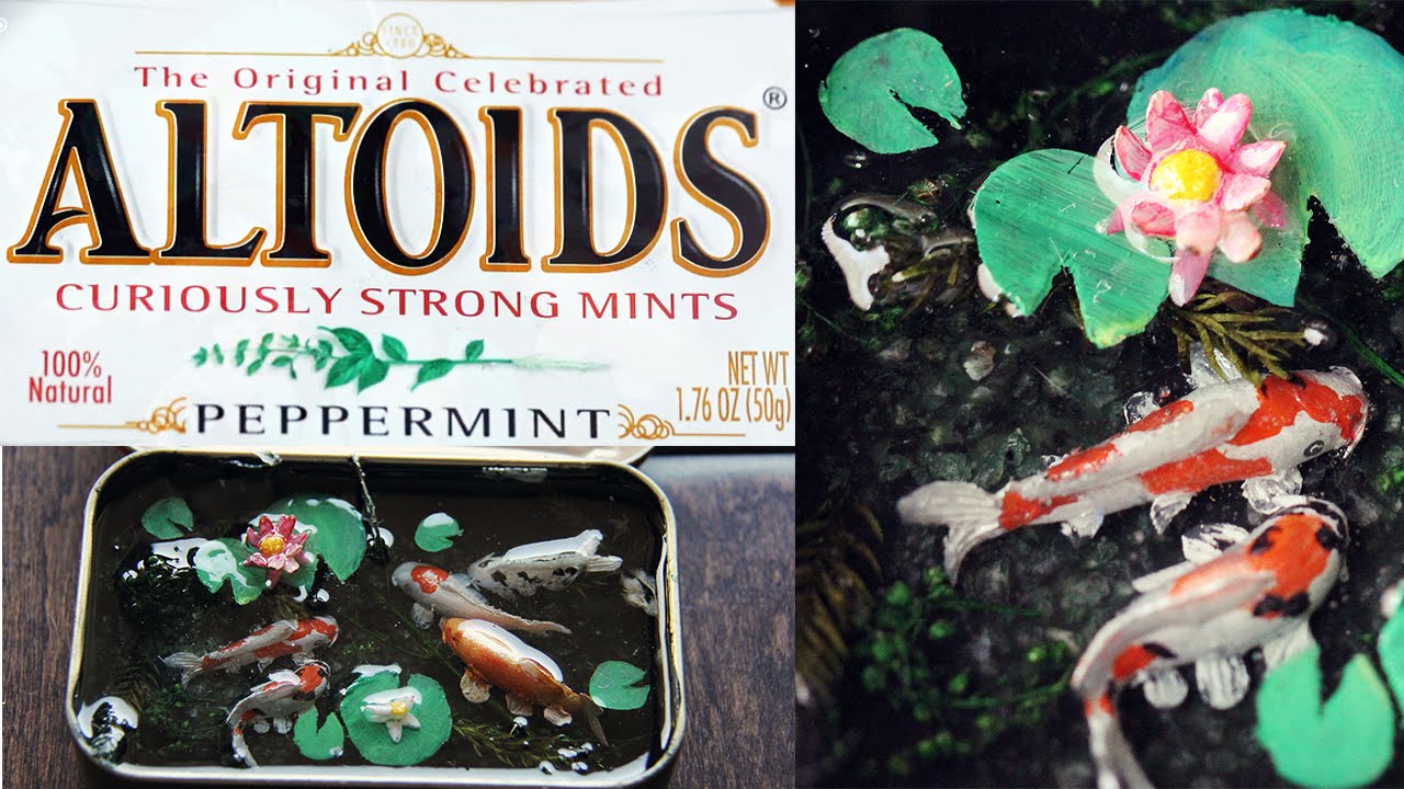 HOW TO: Polymer Clay Koi Pond (ALTOID Tin)