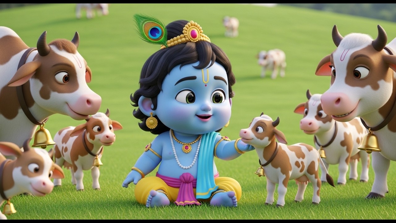 Choti Choti Gaiya, Chote Chote Gwal | छोटी छोटी गैया | #Little Krishna Bhajan - Krishna Bal Leela