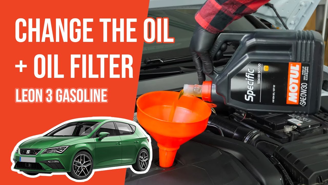 Change the oil and the oil filter Leon mk3 1.5 TSI 🛢
