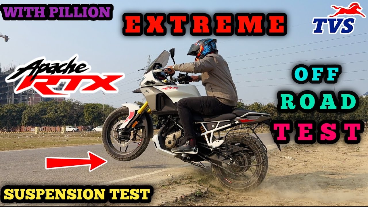 Tvs Apache Rtx 300 Off Road Test || Tvs Rtx 300 Off Road Test With Pillion || Rtx 300 Review 