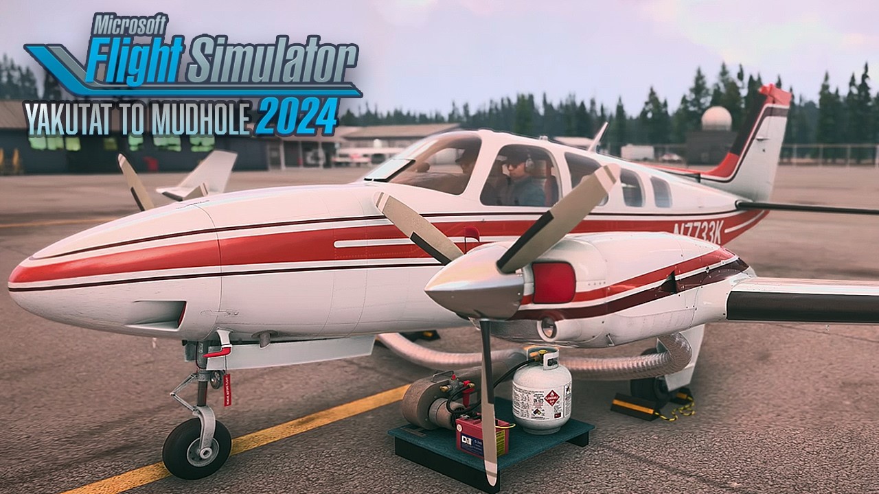 Baron BE58TC Professional | Alaska Odyssey, часть 1 - от Юкутата до Мадхола | MSFS 2024, настройк...