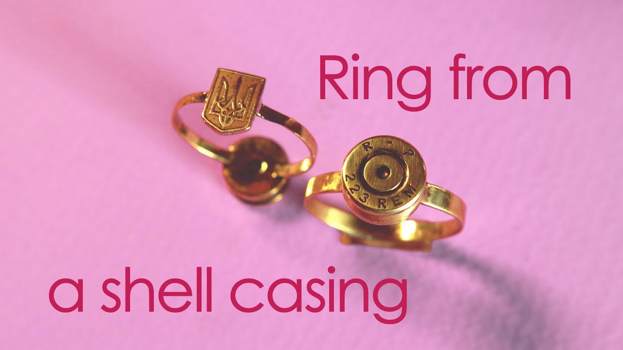 Кольцо из гильзы. Bullet Ring #diy