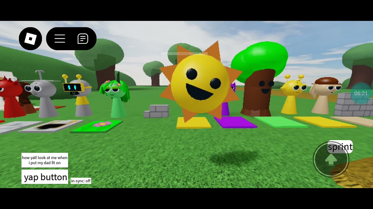 Testando o Roleplay de Sprunki no Roblox