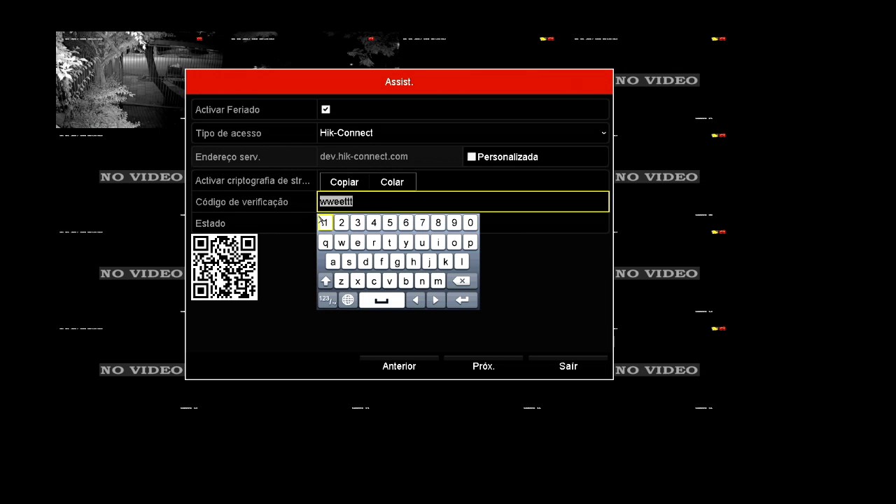 Assistente de Configuração DVR Hikvision
