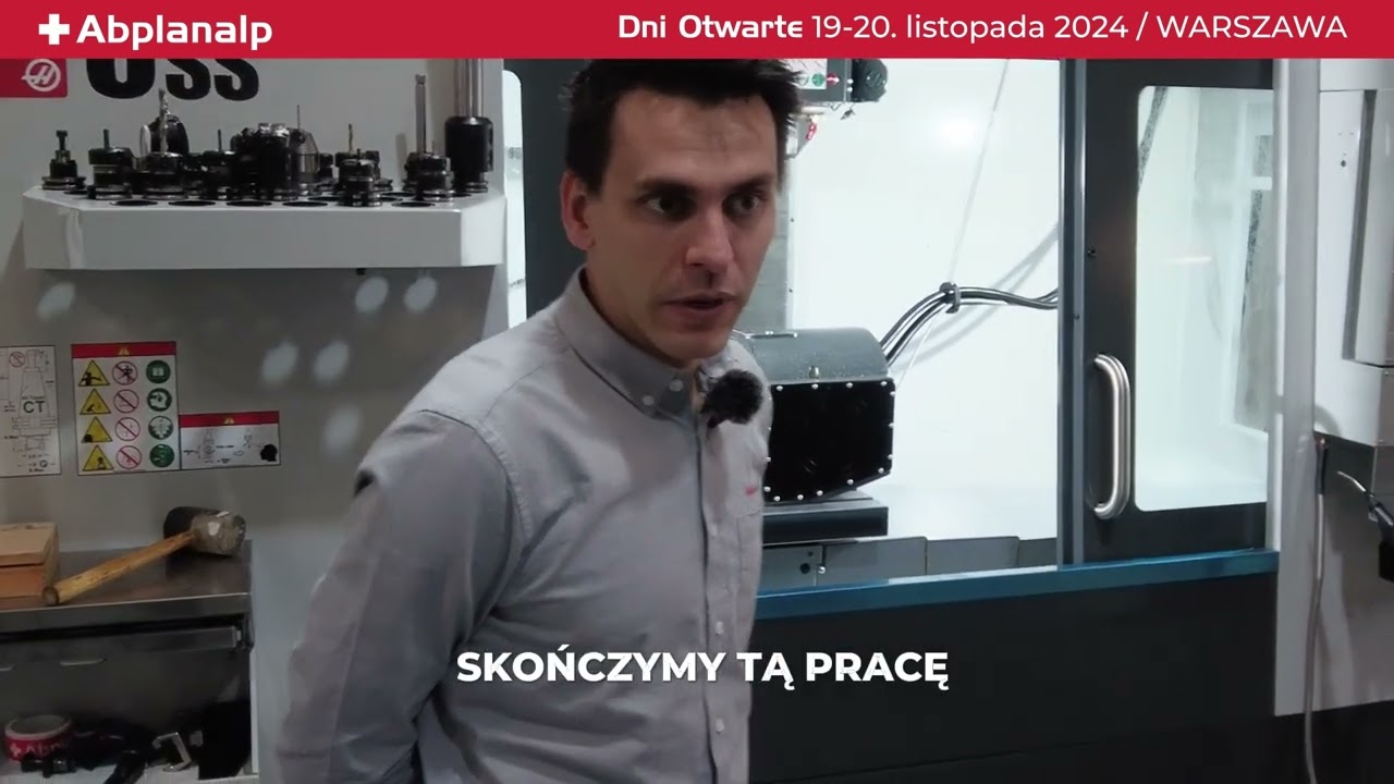 Dni Otwarte w Warszawie - Haas VF-5 oraz st&oacute;ł wychylno-obrotowy TRT210