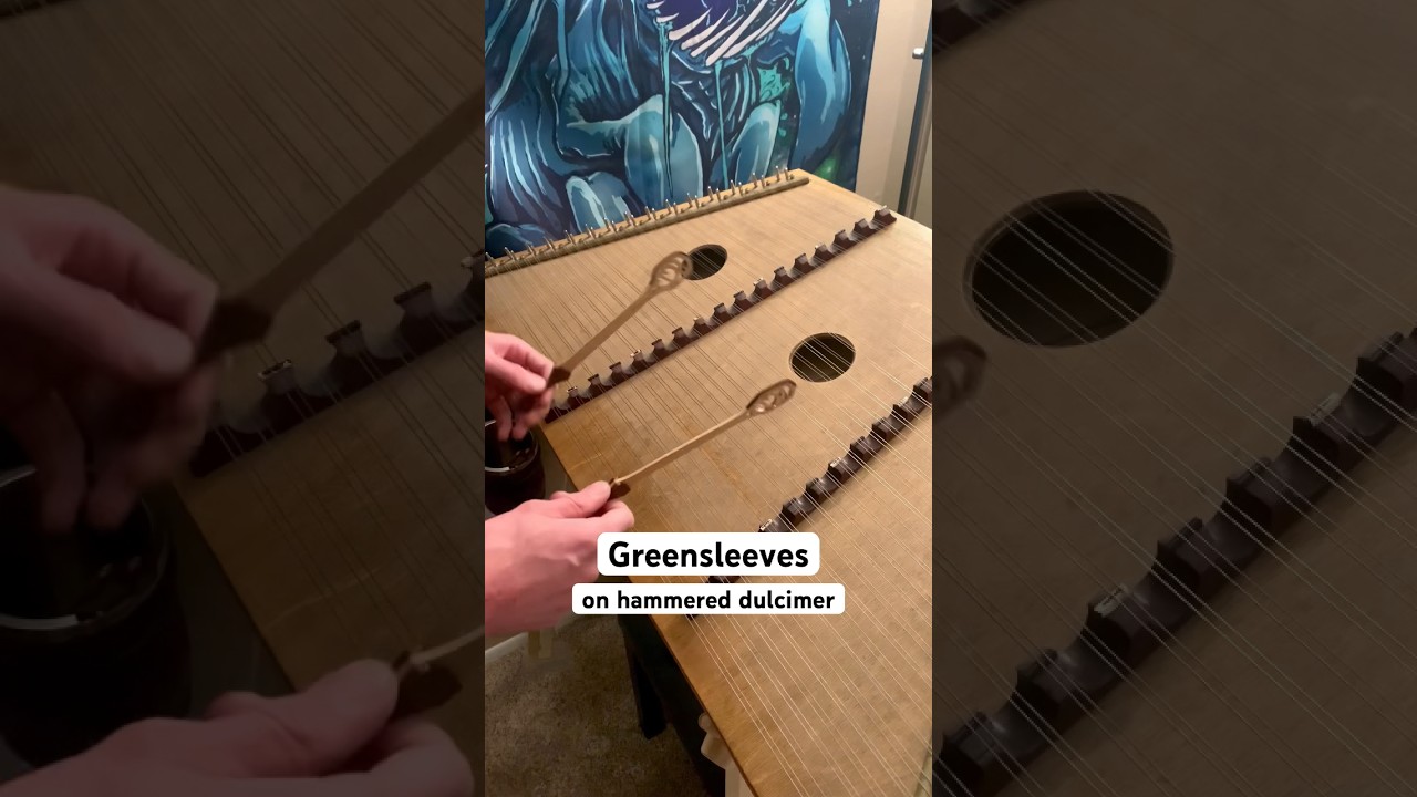 Greensleeves on Hammered Dulcimer #shorts #hammereddulcimer #greensleeves