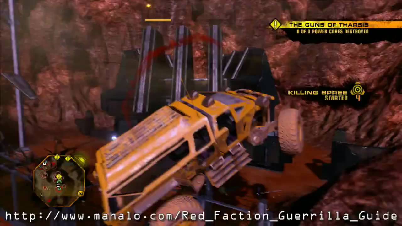 Red Faction Guerrilla Walkthrough - Free Fire Zone Sector - The Guns of Tharsis Mission