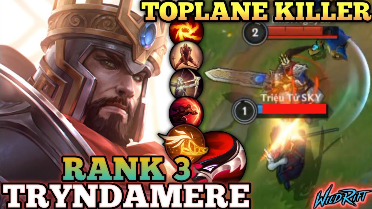 TRYNDAMERE SPLIT PUSH KILLER! AGGRESSIVE MVP PLAY- TOP 3 GLOBAL TRYNDAMERE BY Khôi Nguyên- WILD RIFT