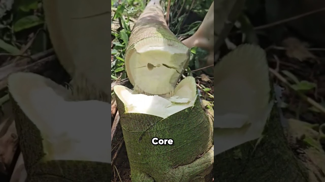 The Secret Inside a Papaya Tree! 🍃😲