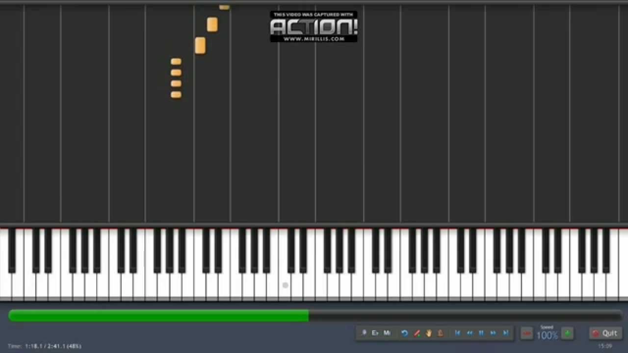 La danza de los mirlos - Damas Gratis - tutorial piano Sinthesya