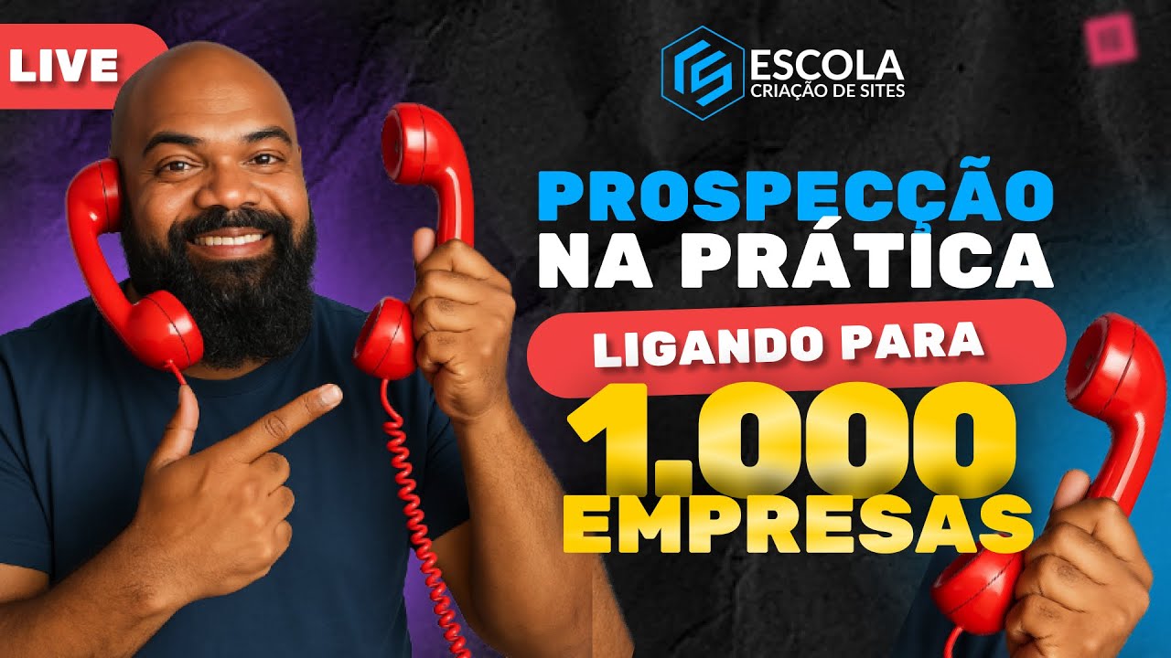 🎯 Desafio das 1000 Ligações – Prospectando clientes ao vivo para vender site - #12