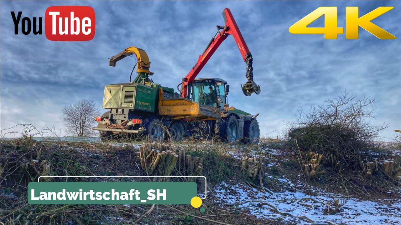 Hackschnitzel machen 2021 mit dem LU Eggers| 4K | Claas Xerion 3800 mit Dutch Dragon Hacker