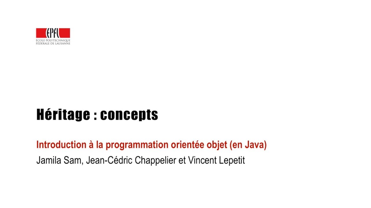 Héritage : concepts