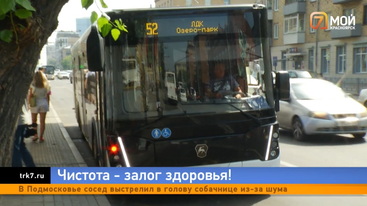 В Красноярске выявили самые грязные автобусы