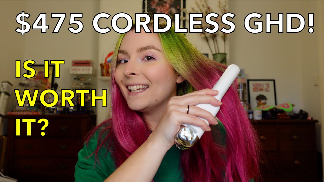 I spent $475 on a hair straightener - was it worth it?  | GHD Unplugged Unboxing, review, tutorial