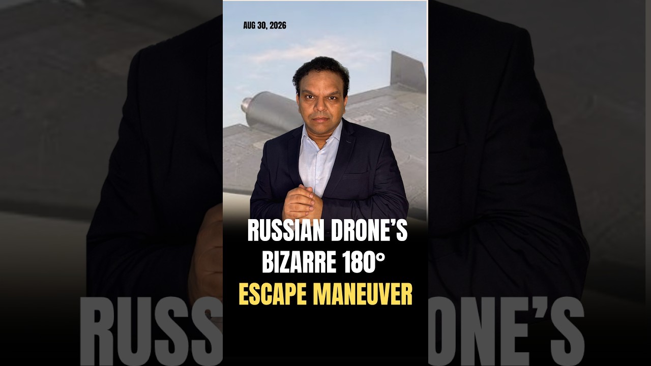 Russian Drone&rsquo;s Bizarre 180&deg; Escape Maneuver #russia #ukraine #kyiv #drone #dronestrikes #drones