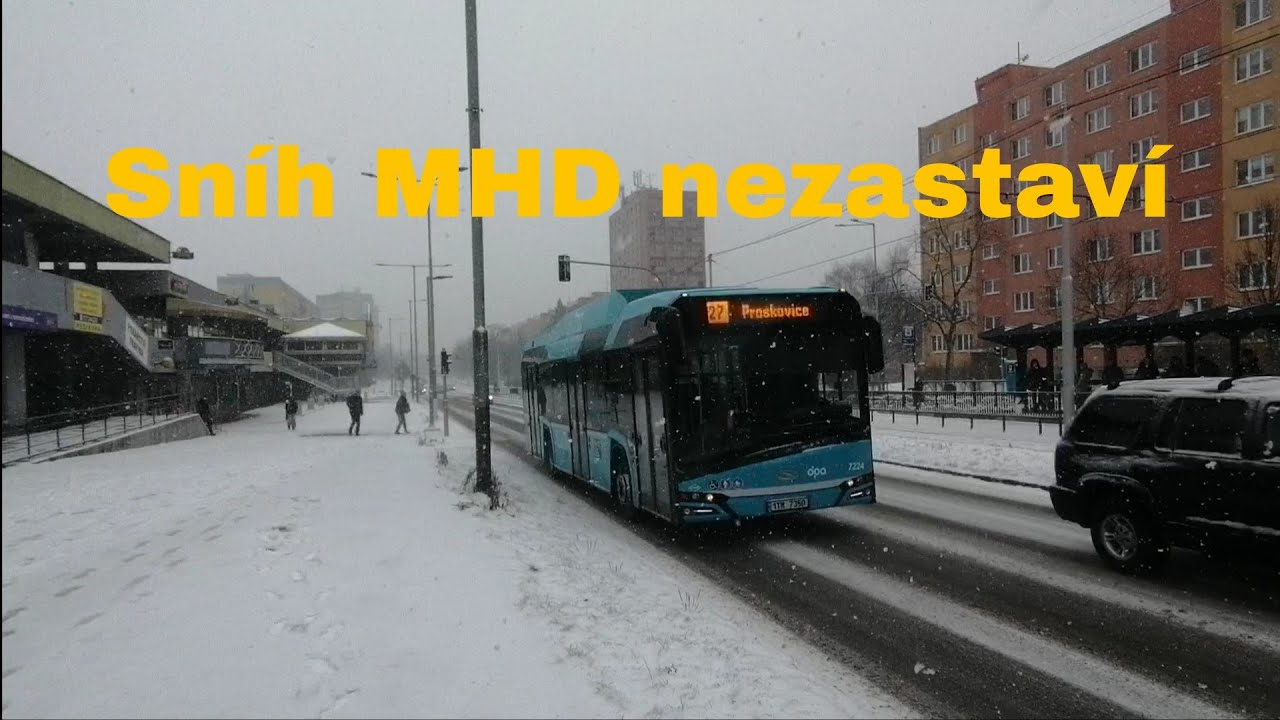 DPO: MHD v provozu když sněží 